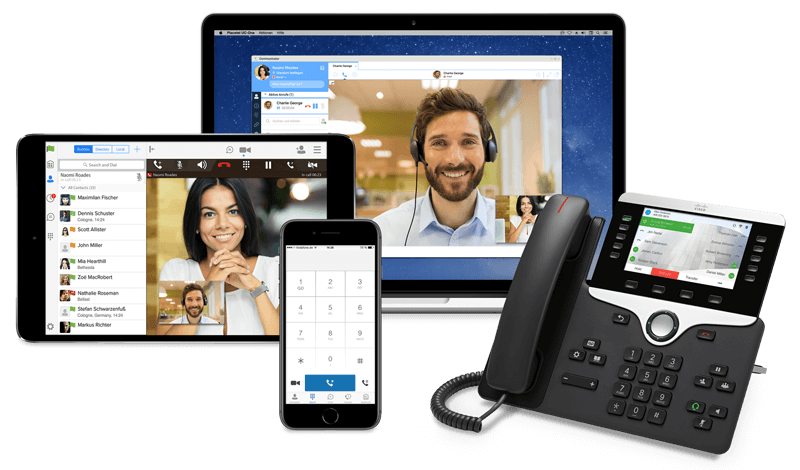 Placetel Cloud-Telefonie auf mehreren Geräten